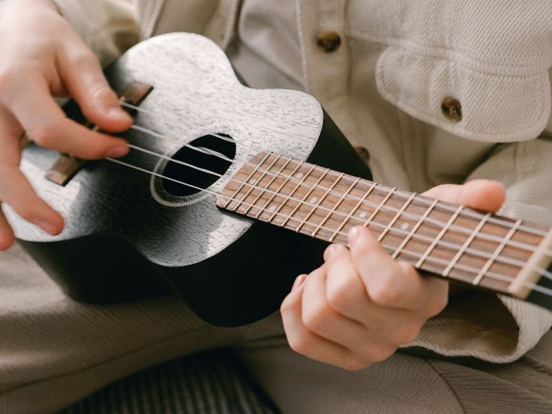 Detail of a person focusing on distant horizon during practice
